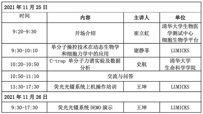 2021.11.25 细胞生物学平台C-Trap荧光光镊系统Workshop日程安排.jpg
